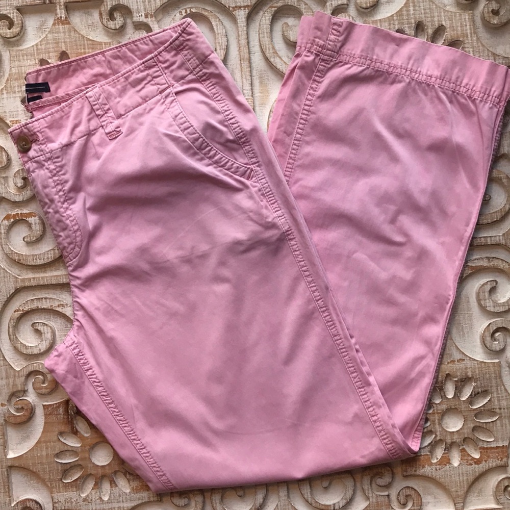 Gap straight leg pants size 12 pink